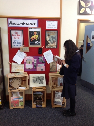 Remembering display in the school library