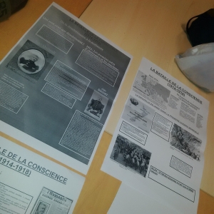 First Draft of Posters from Students in Chauny, France