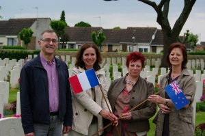 The French team ,from left to right : Daniel, Céline, Véronique and Christèle t