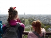 Photo of Paris taken from la tour Eiffel, including myself and my sister. 